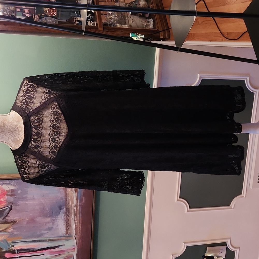 City Triangles lace black dress